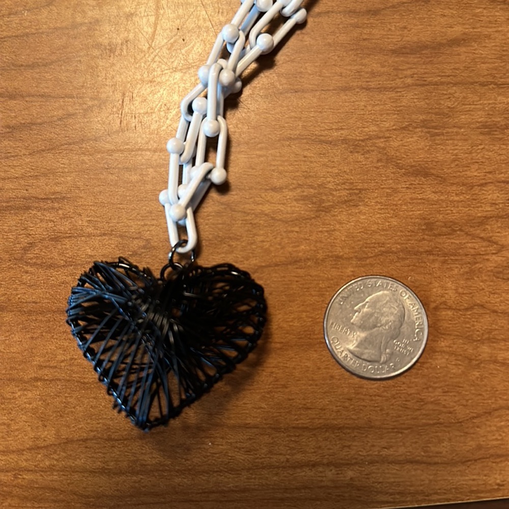 Emma Evelyn Necklace. ~. Black Heart
